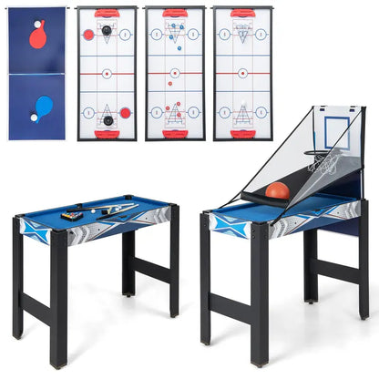 6-in-1 Multi-Sport Game Table  Combines Basketball, Billiards, Ping Pong, Hockey, Shuffleboard & Bowling