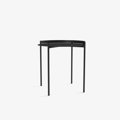 Table d'appoint en métal noir