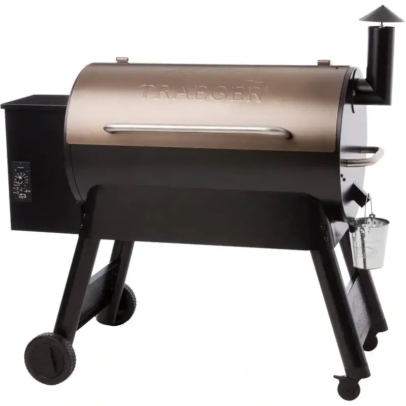 Pro Series 34-Inch Bronze Pellet Grill Featuring Extended Cooking Capacity