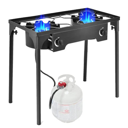 Portable High-Pressure Propane Burner  Outdoor Gas Cooker for Camping and Tailgating