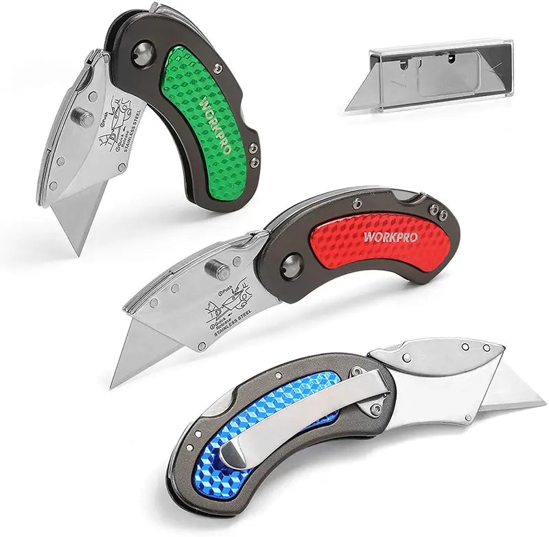 WORKPRO Quick-Change Folding Utility Knife Set