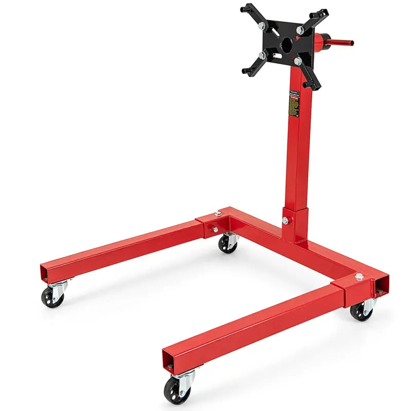 Heavy-Duty Engine Stand  1500 lb Capacity Motor Support with Four Swivel Casters