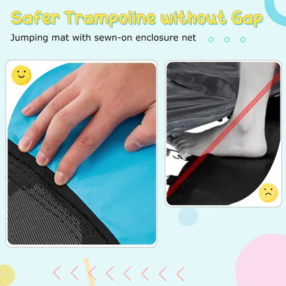 55-Inch ASTM-Certified Kids’ Trampoline — Enclosed Mini Bouncer for Toddlers & Preschoolers