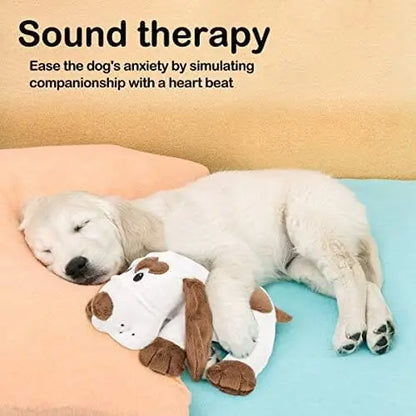 CalmPaws Puppy Heartbeat Toy for Anxiety Relief  Plush Comfort & Sleep Aid