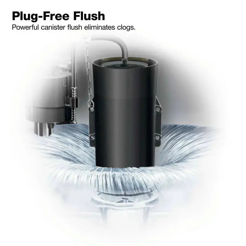 Highline Arc Two-Piece Elongated Toilet  1.28 GPF Single-Flush System in White (Includes Seat)