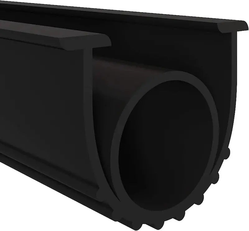 DGSL Rubber Bottom Garage Door Seal Kit  Weatherproof Replacement Stripping for Draft and Moisture Control