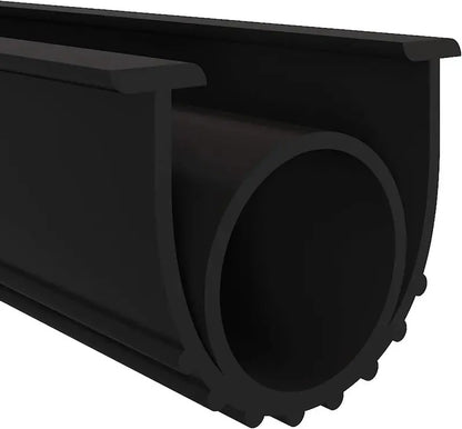 DGSL Rubber Bottom Garage Door Seal Kit  Weatherproof Replacement Stripping for Draft and Moisture Control