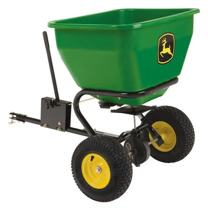 2025 175 lb Rustproof Broadcast Spreader  Poly Hopper, Universal Hitch Compatibility