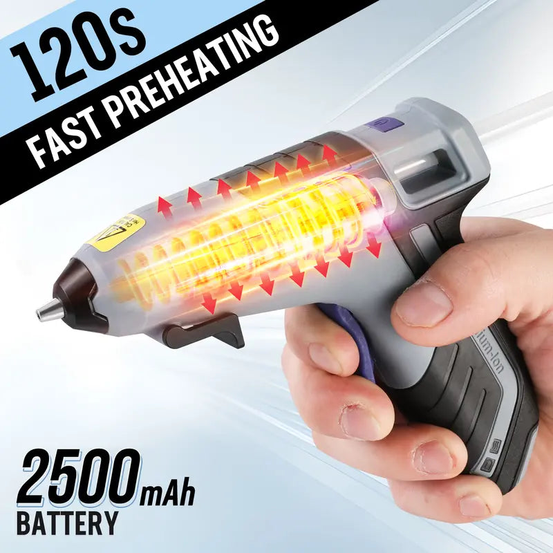 WORKPRO Upgraded 3.6V Cordless Hot Glue Gun Kit — Includes 20 Premium Mini Glue Sticks
