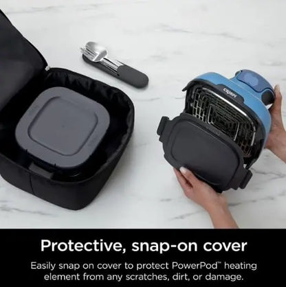 Ninja Crispi 5-in-1 Portable Glass Air Fryer  Dual-Size Containers for Small or Large Batches