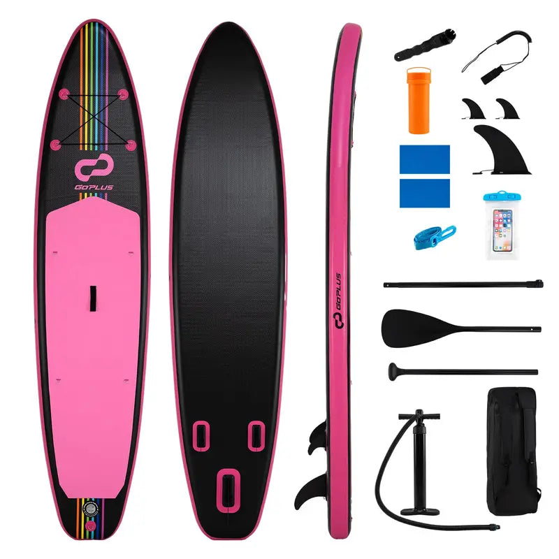 11-Foot Inflatable Stand-Up Paddle Board with Complete Accessory Kit