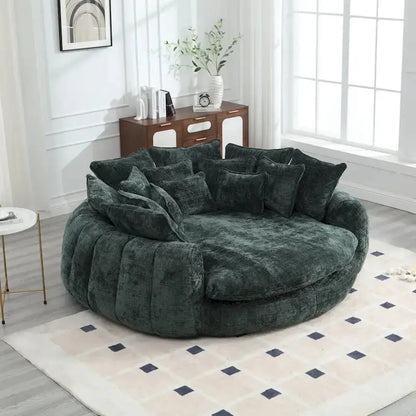 Double-Loaf Style Sofa Bed  Spacious Convertible Couch with Armrests and Supportive Cushioning