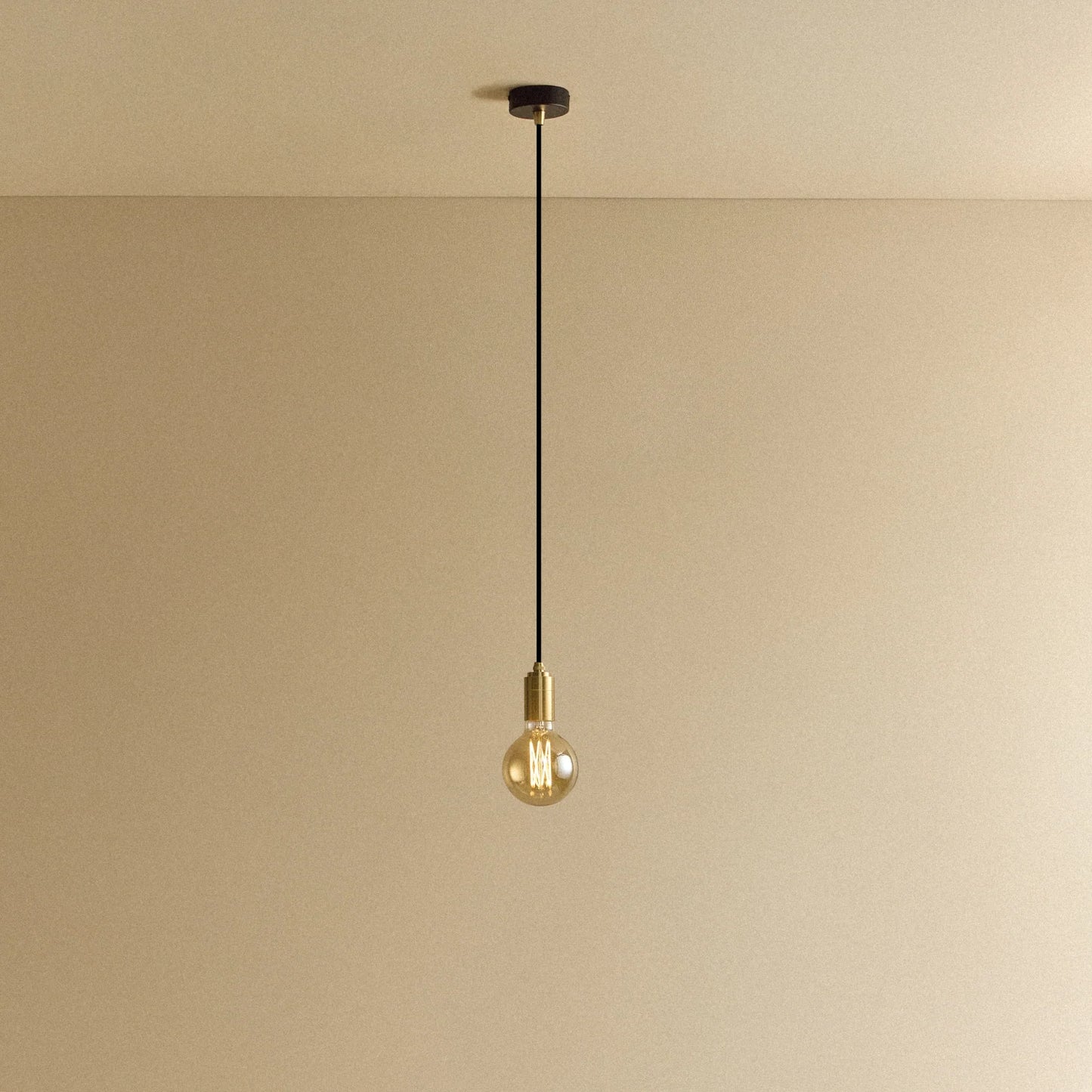 Elva Pendant Light Tinted in Brass