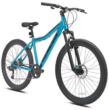 Genesis Serrano 27.5″ Women’s Mountain Bike  Comfort-Oriented Aluminum Frame, Blue Finish