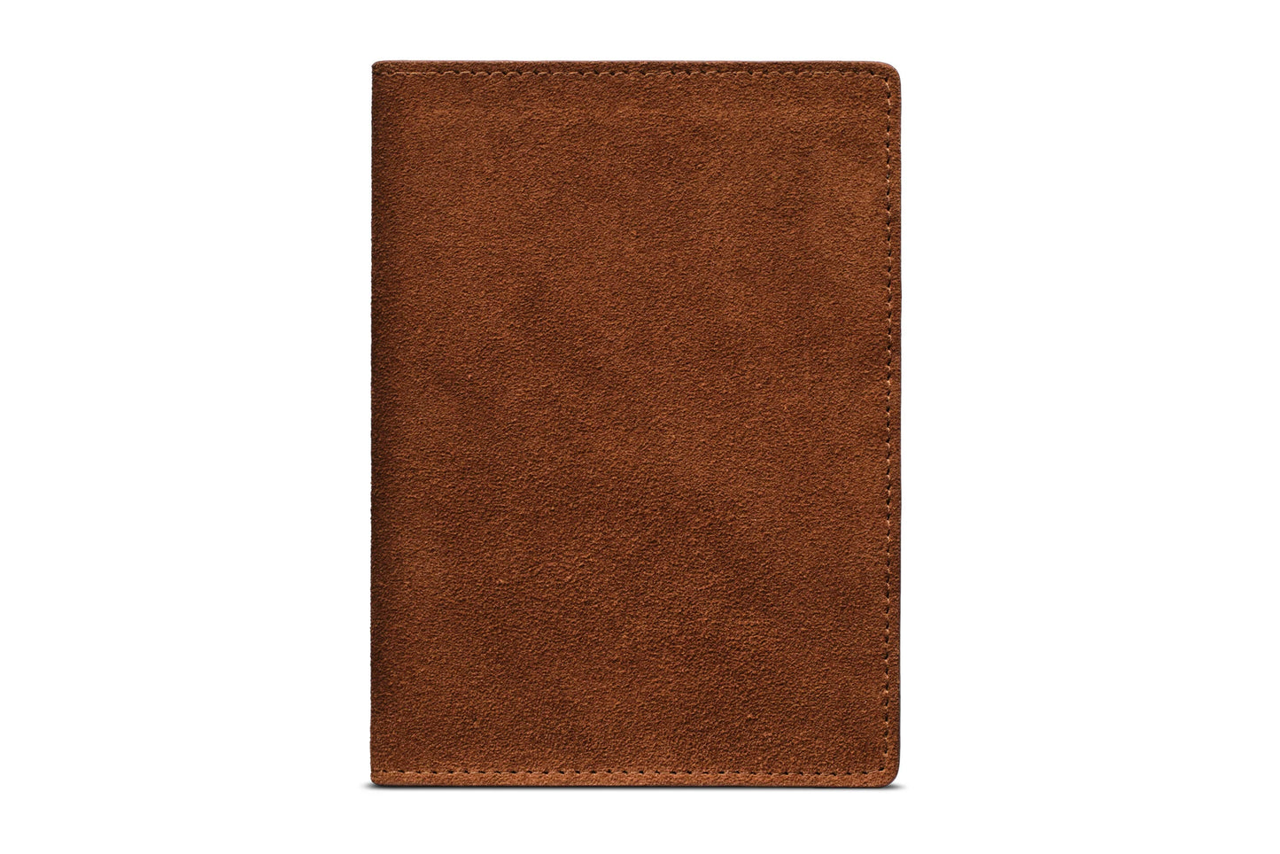 Suede Passport Wallet - Tobacco Brown