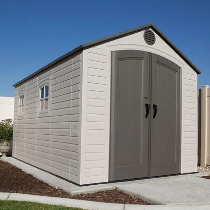 Durable 8 ft. W x 15 ft. D All-Weather Plastic Storage Shed