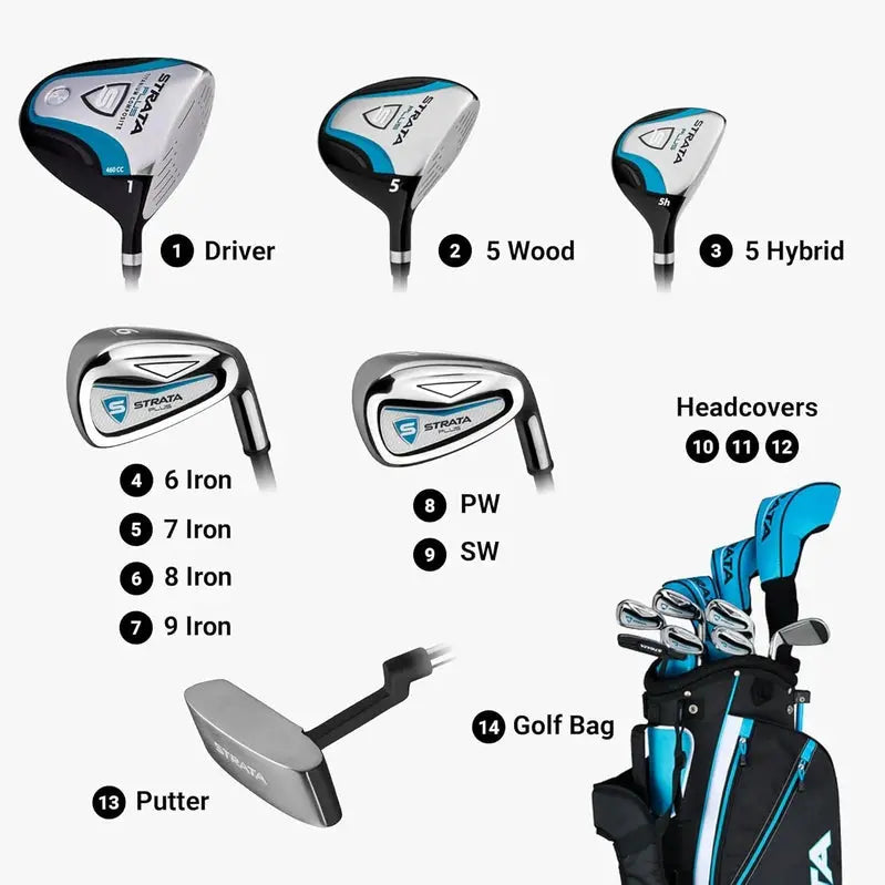 Callaway Strata Women’s Complete Golf Club Set  Beginner-Friendly Racket Collection