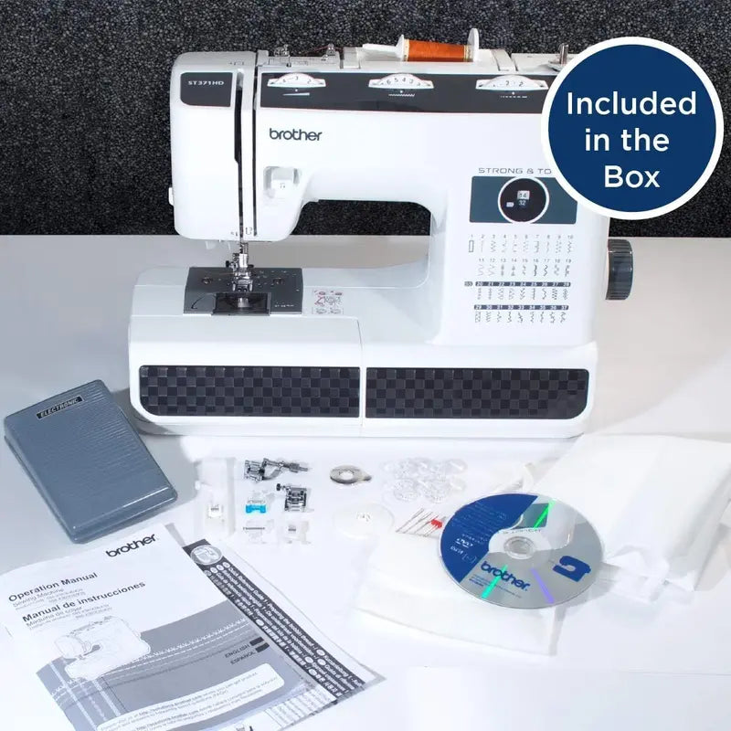 Heavy-Duty Free-Arm Sewing Machine Featuring 37 Stitches and 6 Attachments