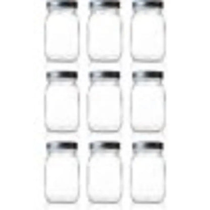 Seacoast Regular Mouth Mason Jars with Steel Lids and Bands, 16-Ounces  (Set Of  9 Pieces)