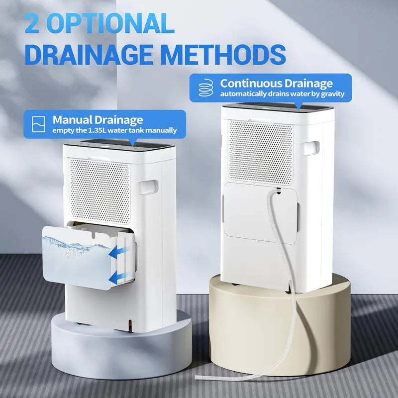 AIRPLUS 30-Pint Dehumidifier for Basements  Covers Up to 1,500 Sq. Ft., Drain Hose Included, Powerful Moisture Removal