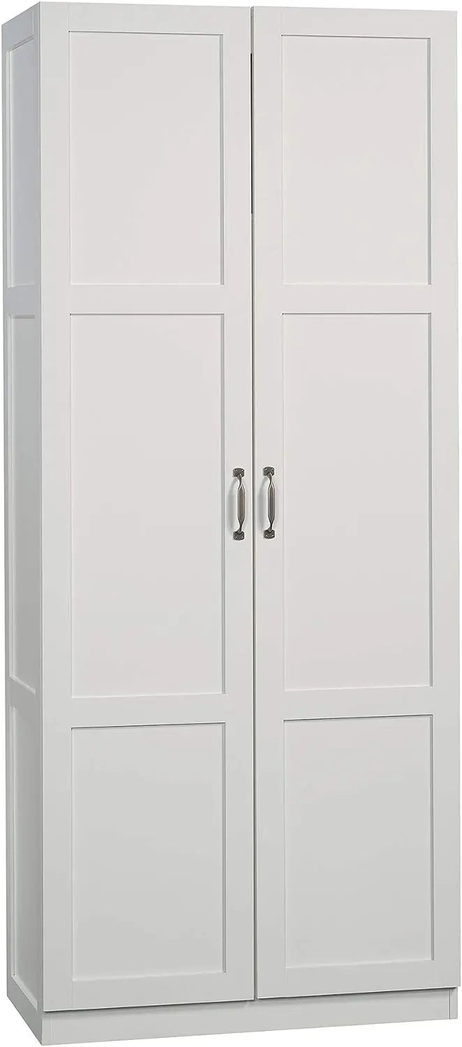 Sauder Select Storage Cabinet, L: 29.61  x W: 16.02  x H: 71.50 , White Finish
