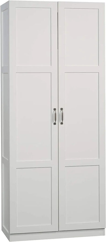 Sauder Select Storage Cabinet, L: 29.61  x W: 16.02  x H: 71.50 , White Finish