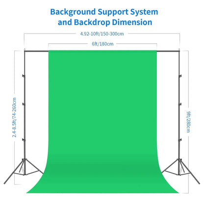 NEEWER Professional Photography Lighting Kit  Includes Softbox Lights, Light Stands, and Collapsible Backdrops
