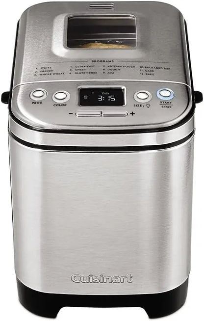 Cuisinart Compact Automatic Bread Maker  2-Pound Loaf Capacity, Programmable Timer & Multiple Baking Options