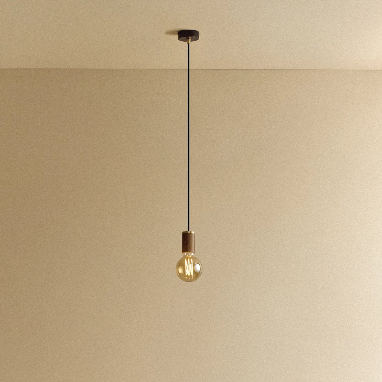Elva Pendant Light Tinted in Walnut