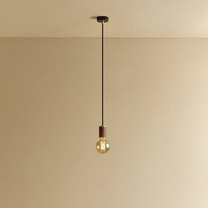 Elva Pendant Light Tinted in Walnut