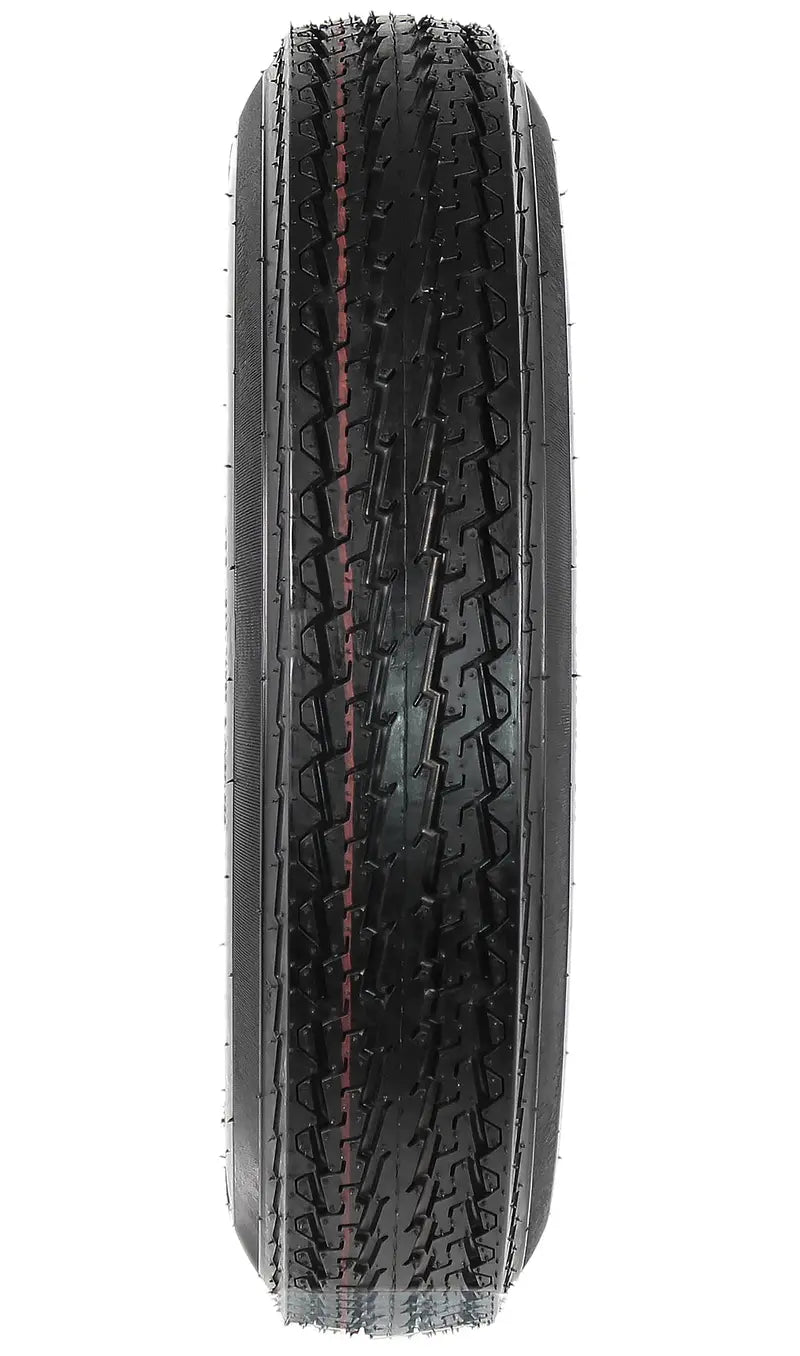 2-Pk Trailer Tire On Rim 480-12 4.80-12 4.80×12 in. LRC 5 Hole White Spoke Wheel