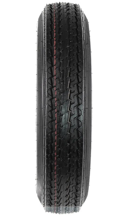 2-Pk Trailer Tire On Rim 480-12 4.80-12 4.80×12 in. LRC 5 Hole White Spoke Wheel