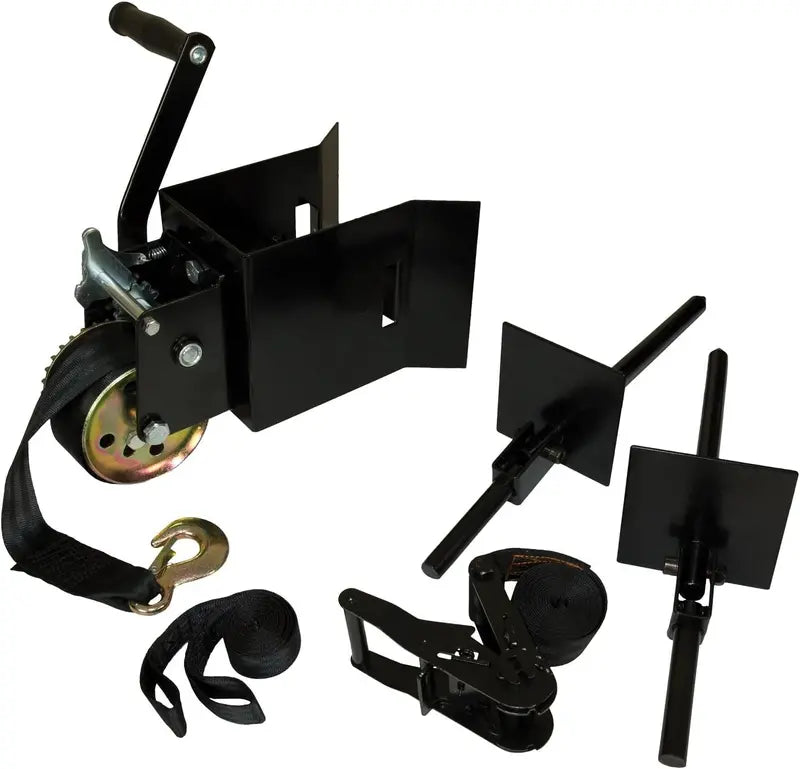 Muddy Hunting Ladder Stand Hoist Kit with 25′ Heavy-Duty Winch Strap & Steel Bracket