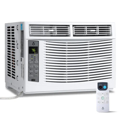 6,000 BTU Window Air Conditioner — 115V, Reusable Filter, Ideal for 250 Sq. Ft.