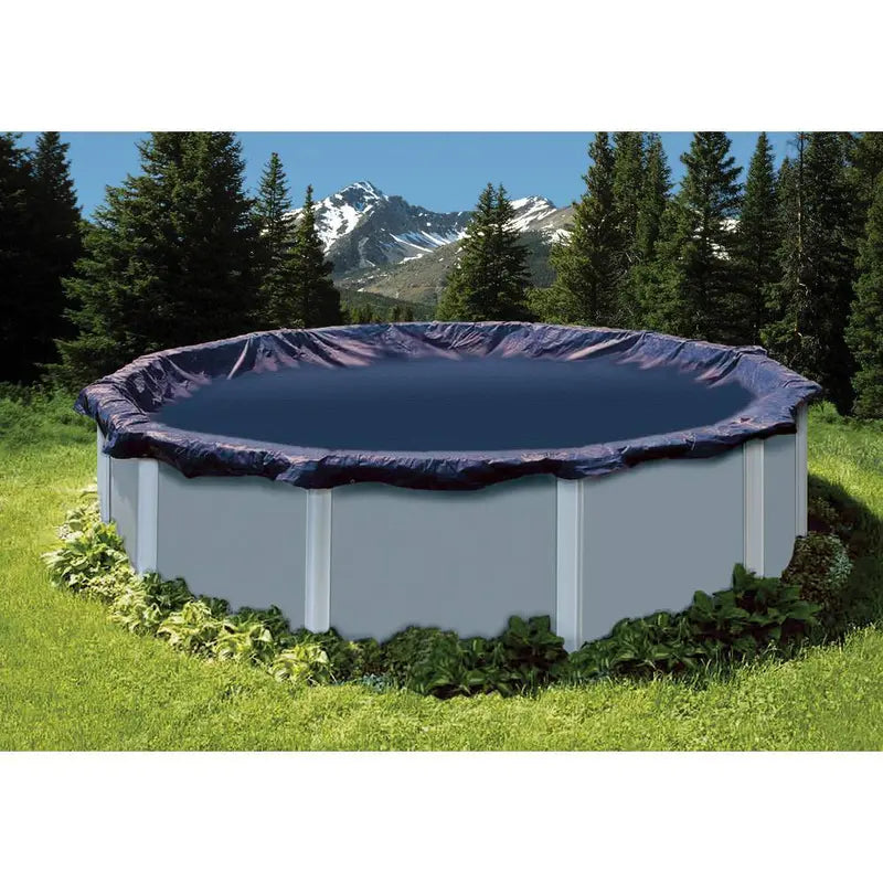 Winter Block 18 ft. Round Blue Above-Ground Winter Pool Cover WC18R