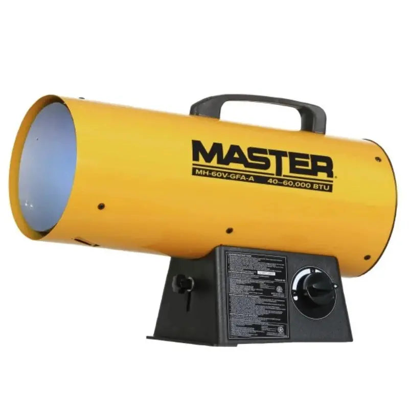60,000 BTU Propane Forced-Air Heater  Industrial-Grade Portable Space Heater for Workshops & Garages
