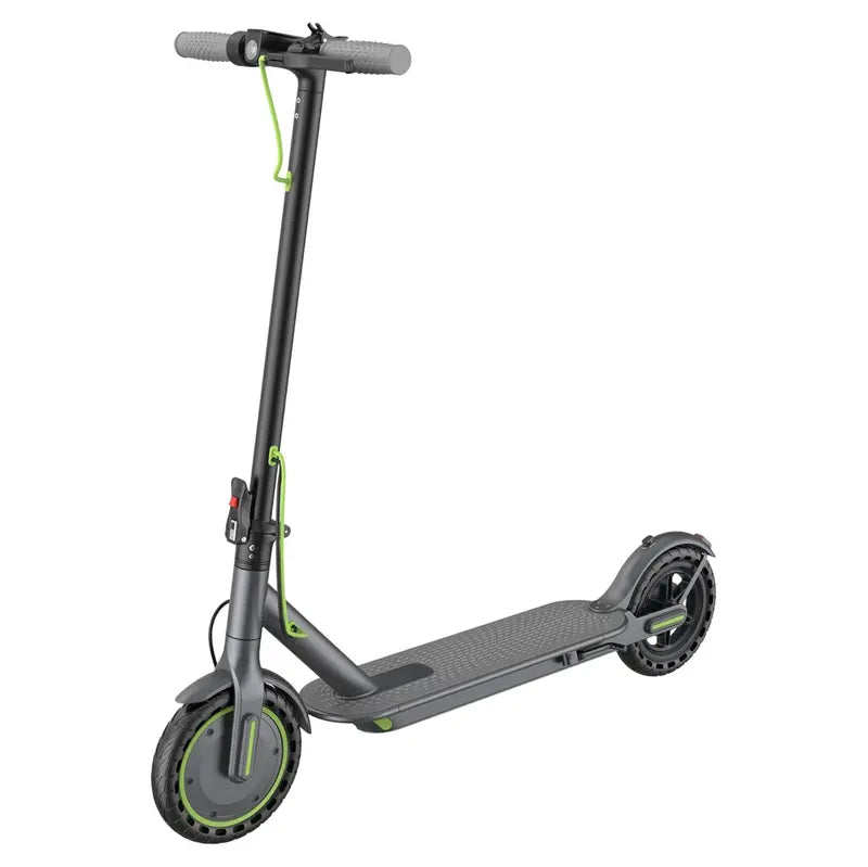 Compact 350W Foldable Electric Scooter Featuring 8.5″ Solid Tires and Quick-Fold Mechanism