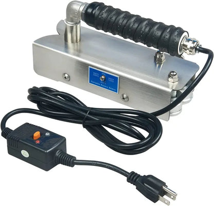 SGPKME ROS-25 Stainless Steel Handheld Rotary Bag Sealer  Portable, Direct-Heat Design