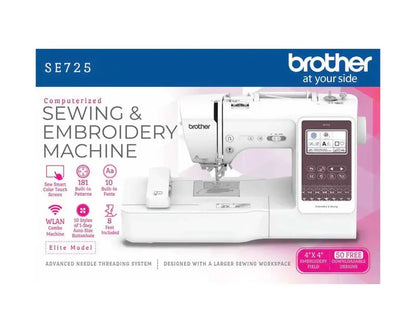 Brother SE725 Sewing & Embroidery Machine  Includes Artspira App and 50 Built-in Designs