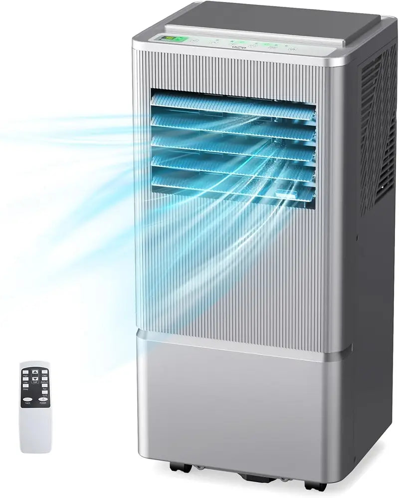 Air Choice 10,000 BTU Portable AC  3-in-1 Cooling, Dehumidifying & Fan Unit for Rooms up to 450 sq ft, Includes Window Kit & Remote
