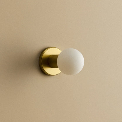 Lochan Wall Light in Brass + Sphere III