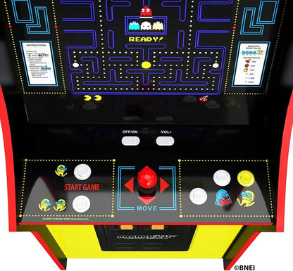 Bandai Pac-Man Arcade Cabinet  Full-Size 4-Foot Retro Gaming Machine with 12 Classic Titles
