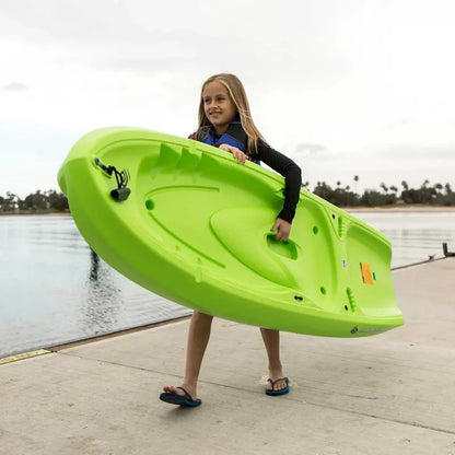 Lifetime Recruit 6.5-Foot Youth Sit-On-Top Kayak  Lime Green, Lightweight & Stable (Model 90765)