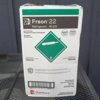 Sealed 30 lb Cylinder of R-22 Refrigerant  New, Factory-Fresh HVAC Refrigerant