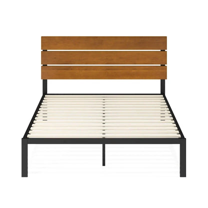 ZINUS Priage Black Metal Platform Bed Frame