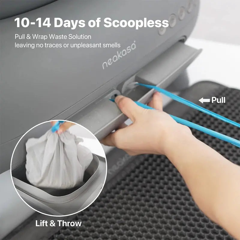 Neakasa M1 Self-Cleaning Cat Litter Box, Open-Top, Large Capacity, App-Connected, Quiet Operation