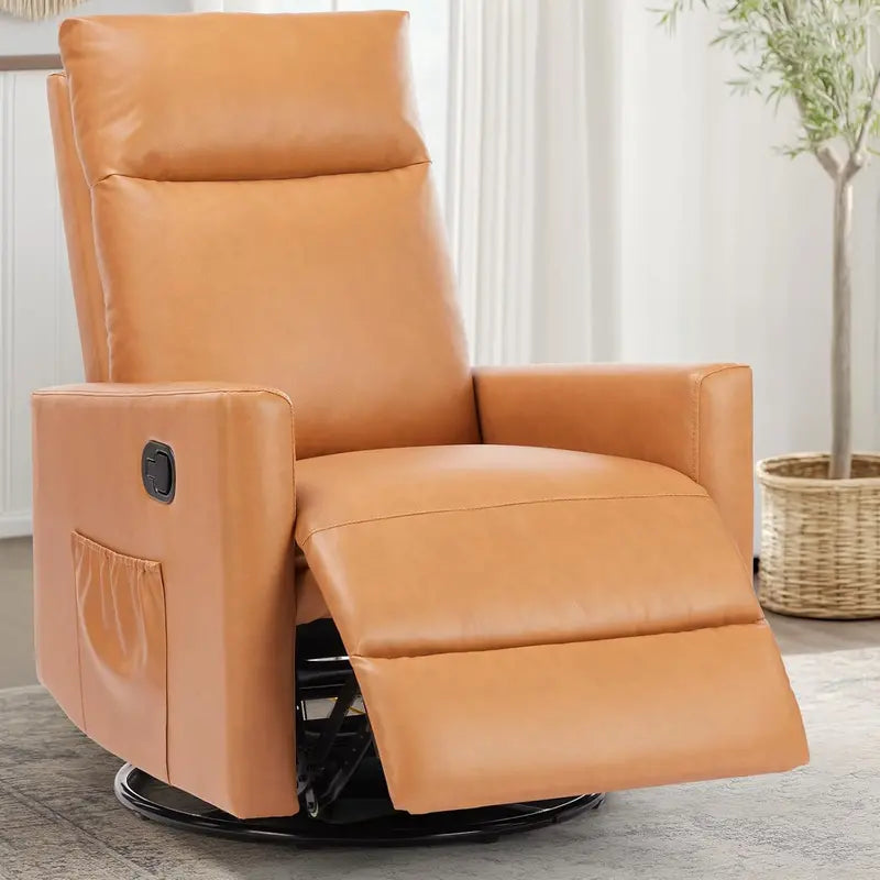 DUMOS Linen Massage Recliner  Single-Seat Adjustable Living Room Sofa with Padded Footrest