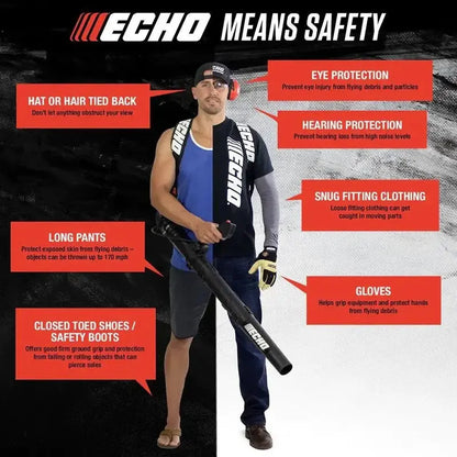 ECHO 170 MPH Gas Leaf Blower  453 CFM, 25.4cc 2-Stroke Handheld Model