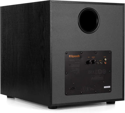 Compact Black Subwoofer  High-Performance Bass Speaker for Home Audio & Multimedia Systems