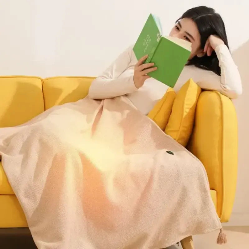 Wearable Heated Shawl  USB-Powered Warm Wrap for Comfort & Mobility